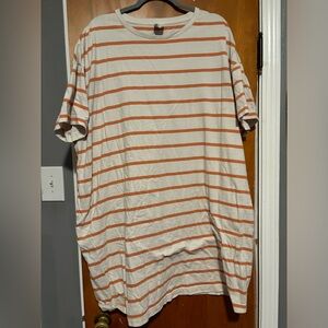 Lucy & Yak | Lacey Dress - Cream and Orange | Extra Large